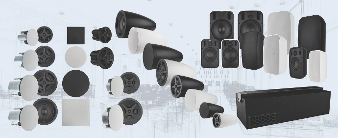 Altavoces Sonance Professional para audio comercial y espacios arquitectónicos